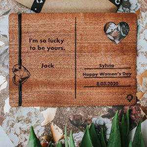 women's day wooden card