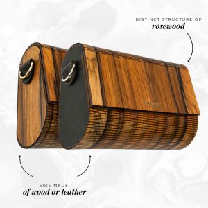 wooden handbag rosewood
