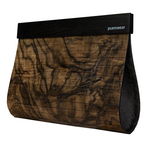 wooden clutch bag