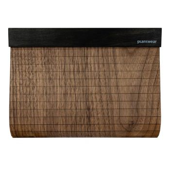 wooden clutch bag walnut