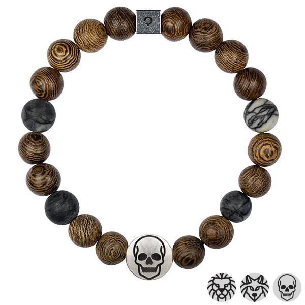 Skull Yak Bone Wrist Mala | Yoga Bracelets Wholesale