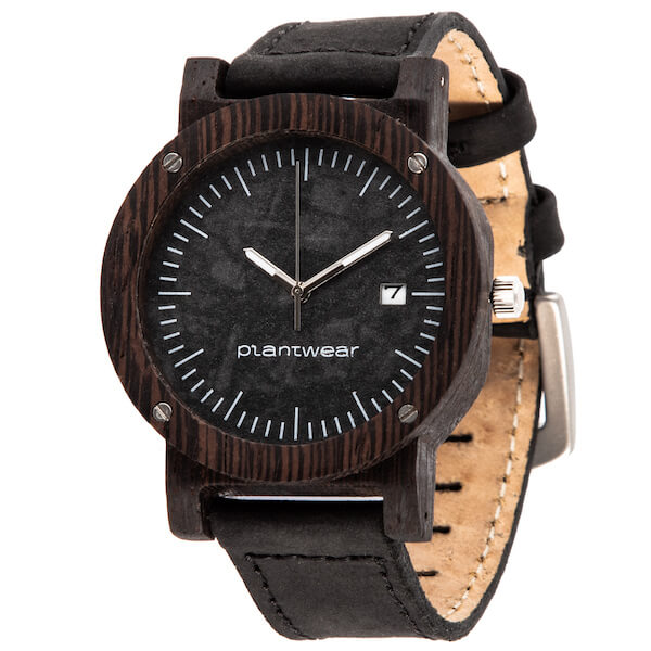 wooden watch raw ebony