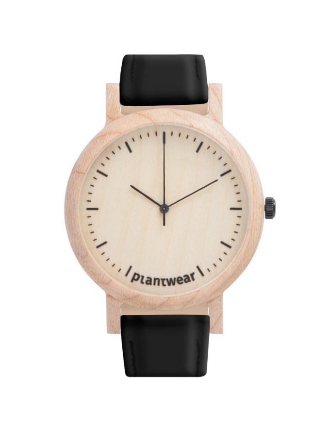 wooden watch lark slim