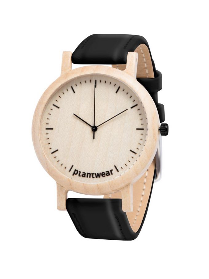 wooden watch lark slim