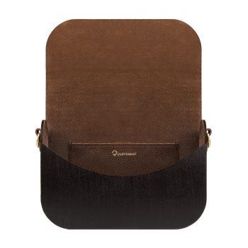 wooden handbag groove black maple