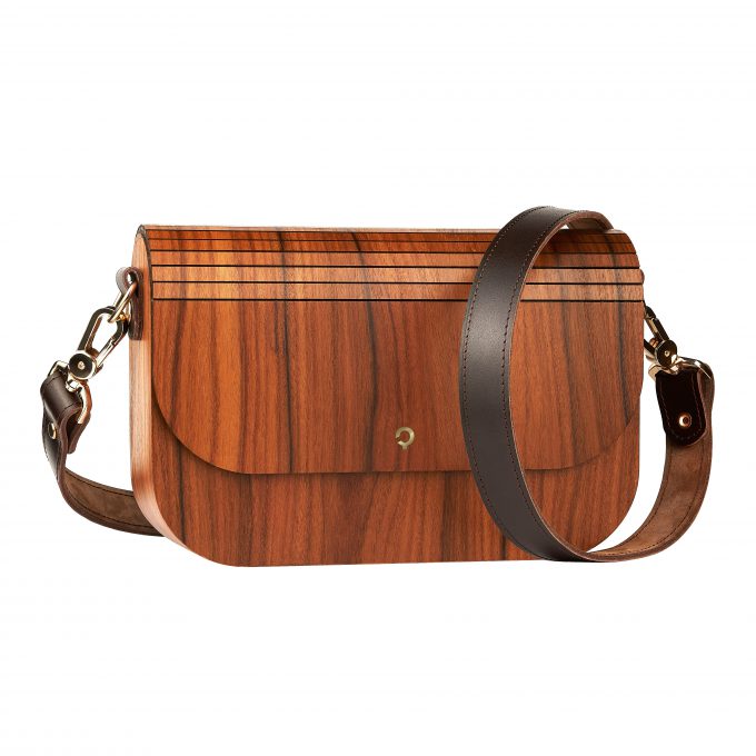 wooden handbag groove rosewood
