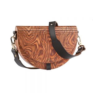 wooden handbag luna muscato