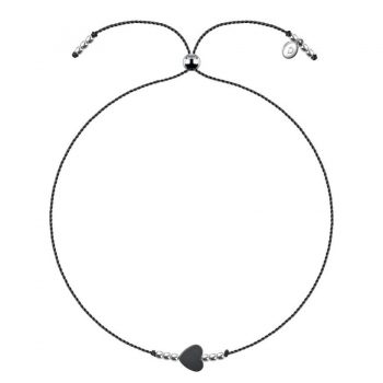 heart black bracelet