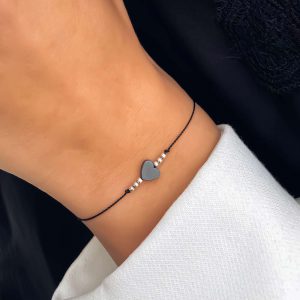 black heart bracelet
