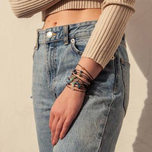 minimalist bracelets with gemstones